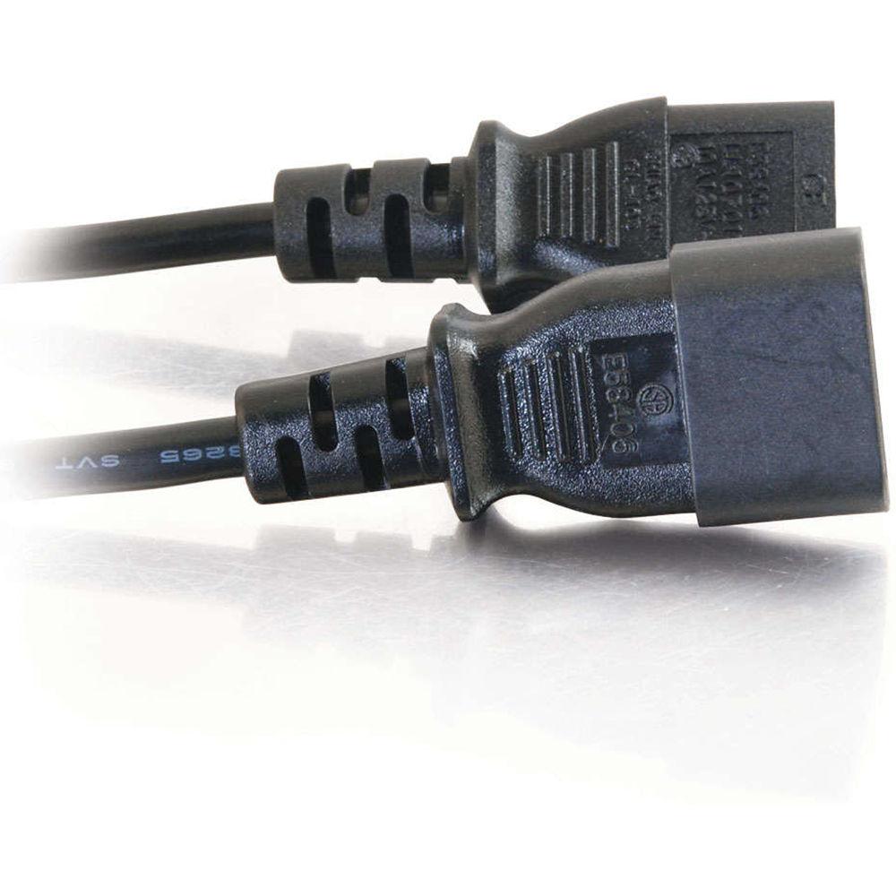 C2G 18 AWG Computer Power Extension Cord IEC C13 to IEC C14