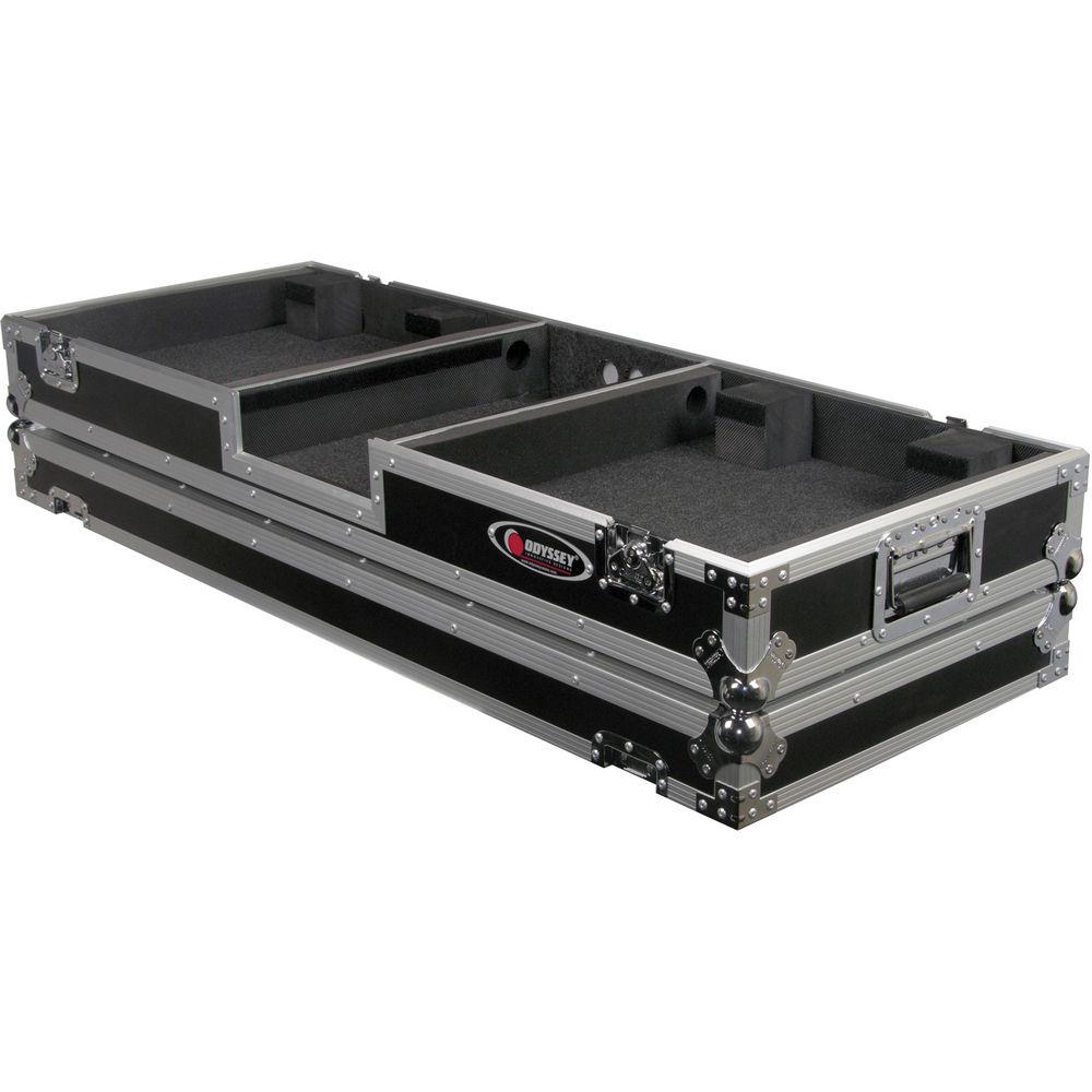 Odyssey Innovative Designs FZDJ10W Flight Zone DJ 10" Mixer Turntable Coffin Case with Wheels