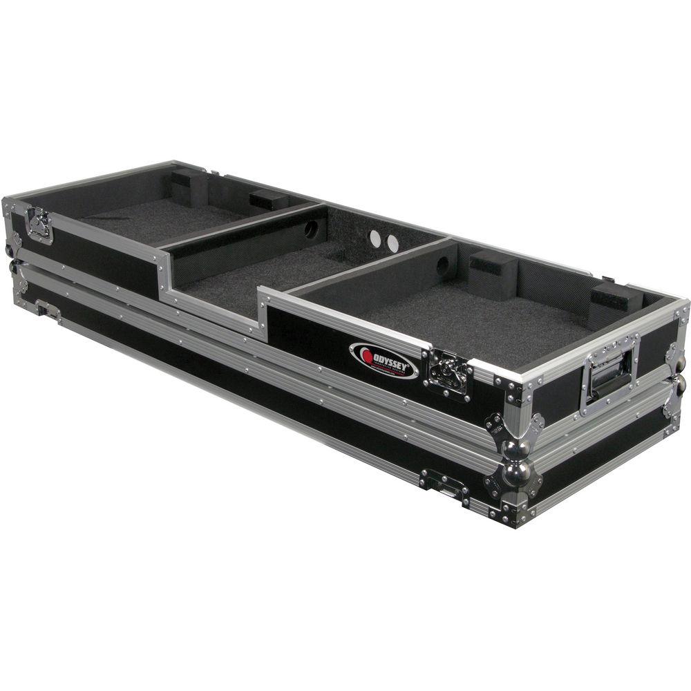 Odyssey Innovative Designs FZDJ12W Flight Zone DJ 12" Mixer Turntable Coffin Case with Wheels