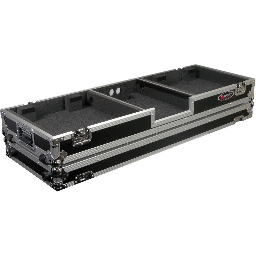 Odyssey Innovative Designs FZDJ12W Flight Zone DJ 12" Mixer Turntable Coffin Case with Wheels