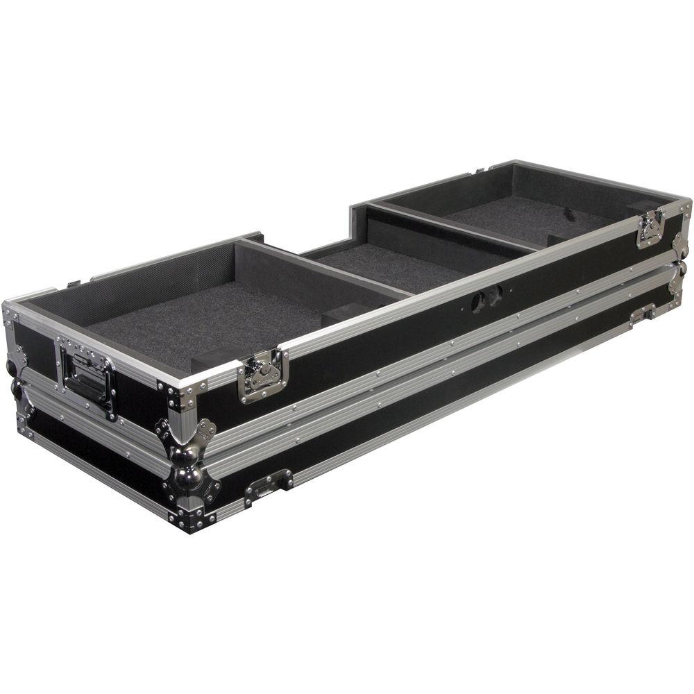 Odyssey Innovative Designs FZDJ12W Flight Zone DJ 12" Mixer Turntable Coffin Case with Wheels