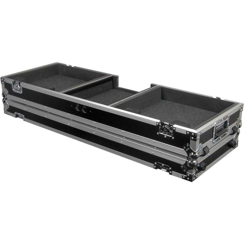 Odyssey Innovative Designs FZDJ12W Flight Zone DJ 12" Mixer Turntable Coffin Case with Wheels