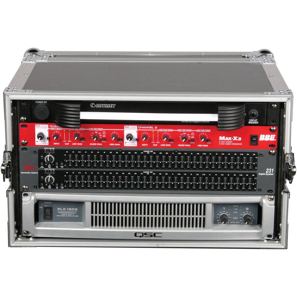 Odyssey Innovative Designs FZER6 Flight Zone Shallow Six Space Special Effects Rack Case