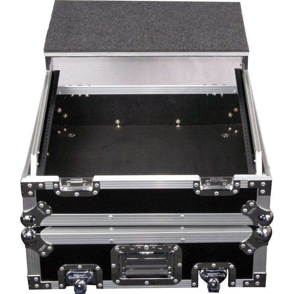 Odyssey Innovative Designs FZGS10 Flight Zone Glide Style Slanted Eight Space Combo Rack Case