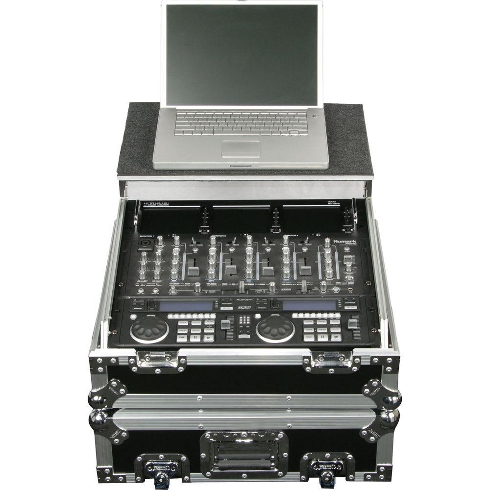 Odyssey Innovative Designs FZGS10 Flight Zone Glide Style Slanted Eight Space Combo Rack Case