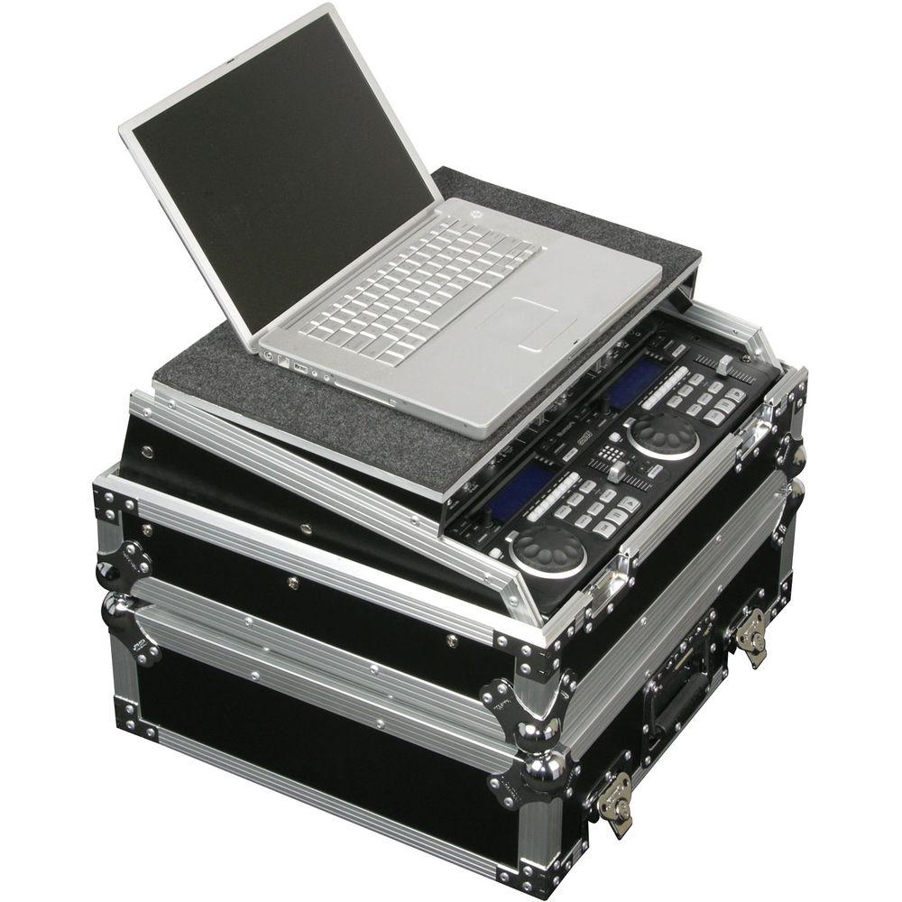 Odyssey Innovative Designs FZGS10 Flight Zone Glide Style Slanted Eight Space Combo Rack Case