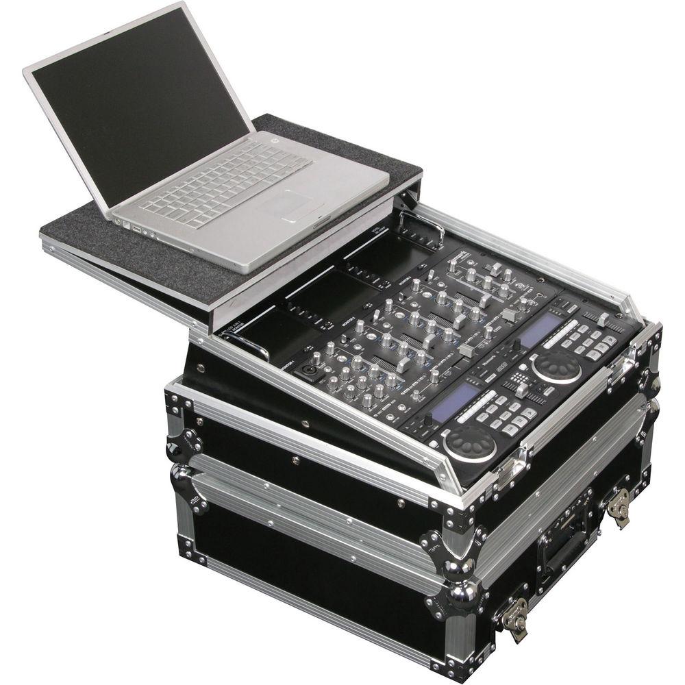 Odyssey Innovative Designs FZGS10 Flight Zone Glide Style Slanted Eight Space Combo Rack Case