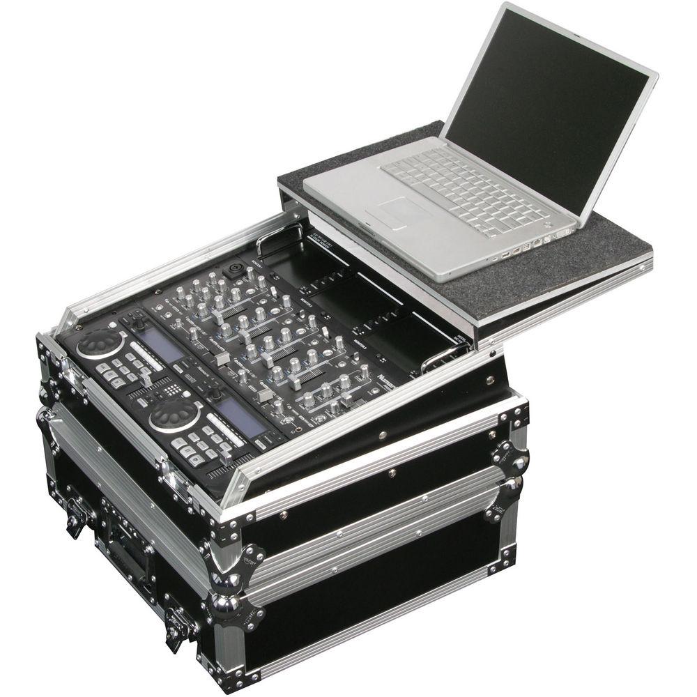 Odyssey Innovative Designs FZGS10 Flight Zone Glide Style Slanted Eight Space Combo Rack Case