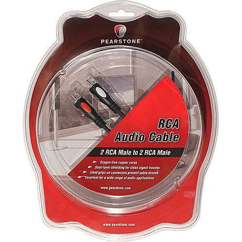 Pearstone 2 RCA Male to 2 RCA Male Audio Cable