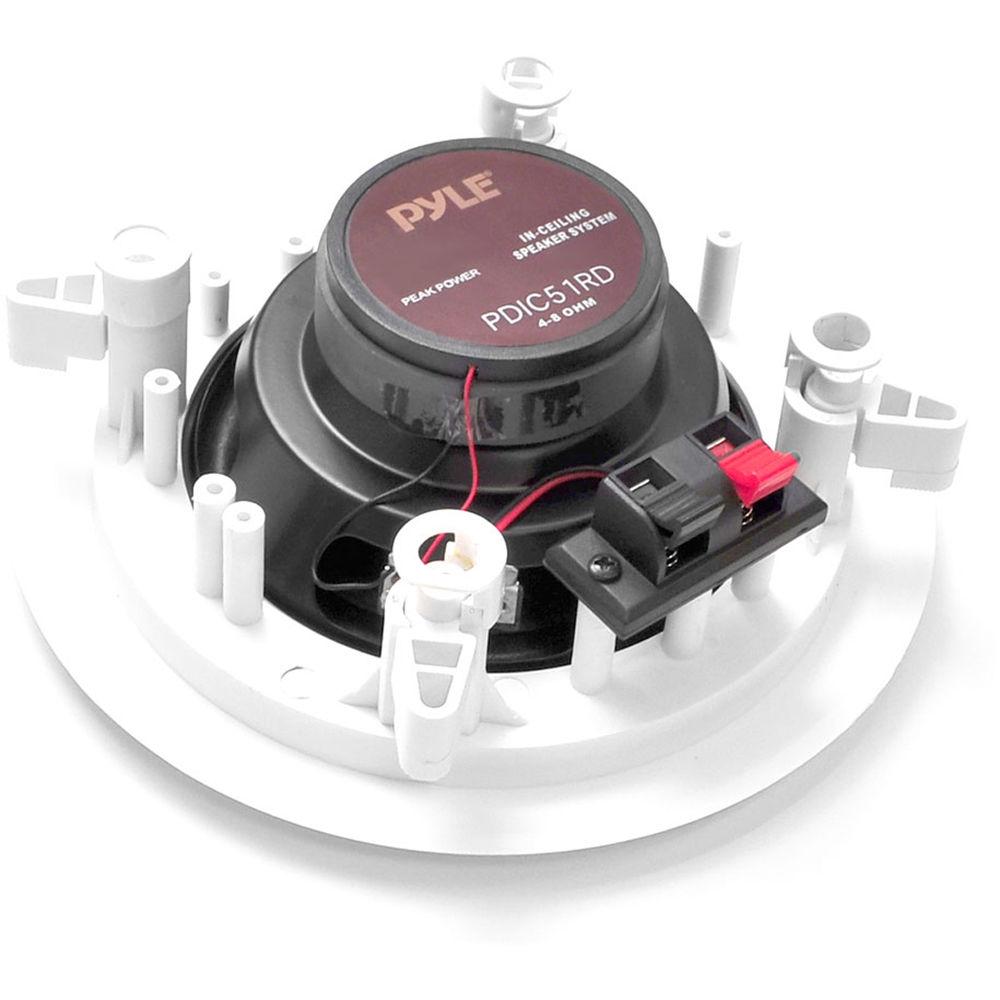Pyle Pro PDICRD 5.25" In-Wall In-Ceiling 150W 2-Way Stereo Speakers