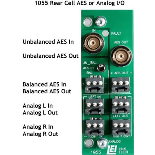 Link Electronics 1655 1055 AES EBU Audio Delay and Digital Audio Processor