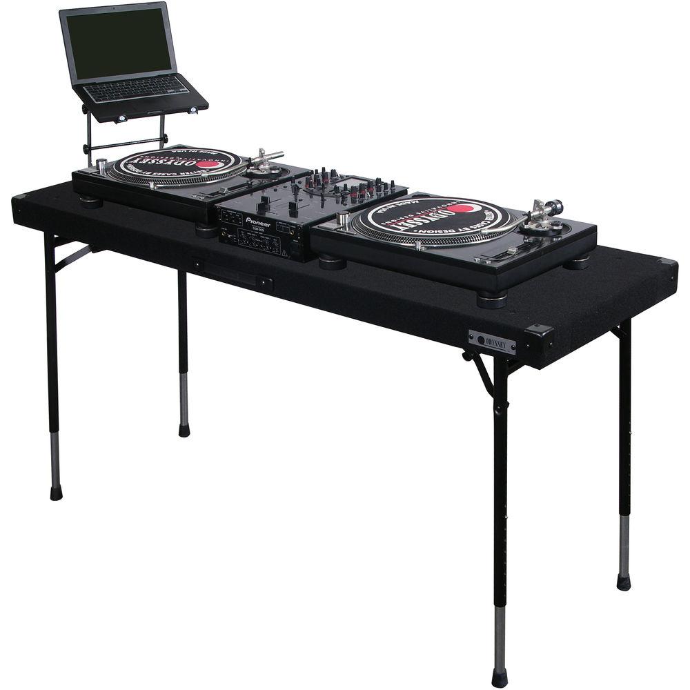 Odyssey Innovative Designs CTBC2060 DJ Work Table with Adjustable Folding Legs