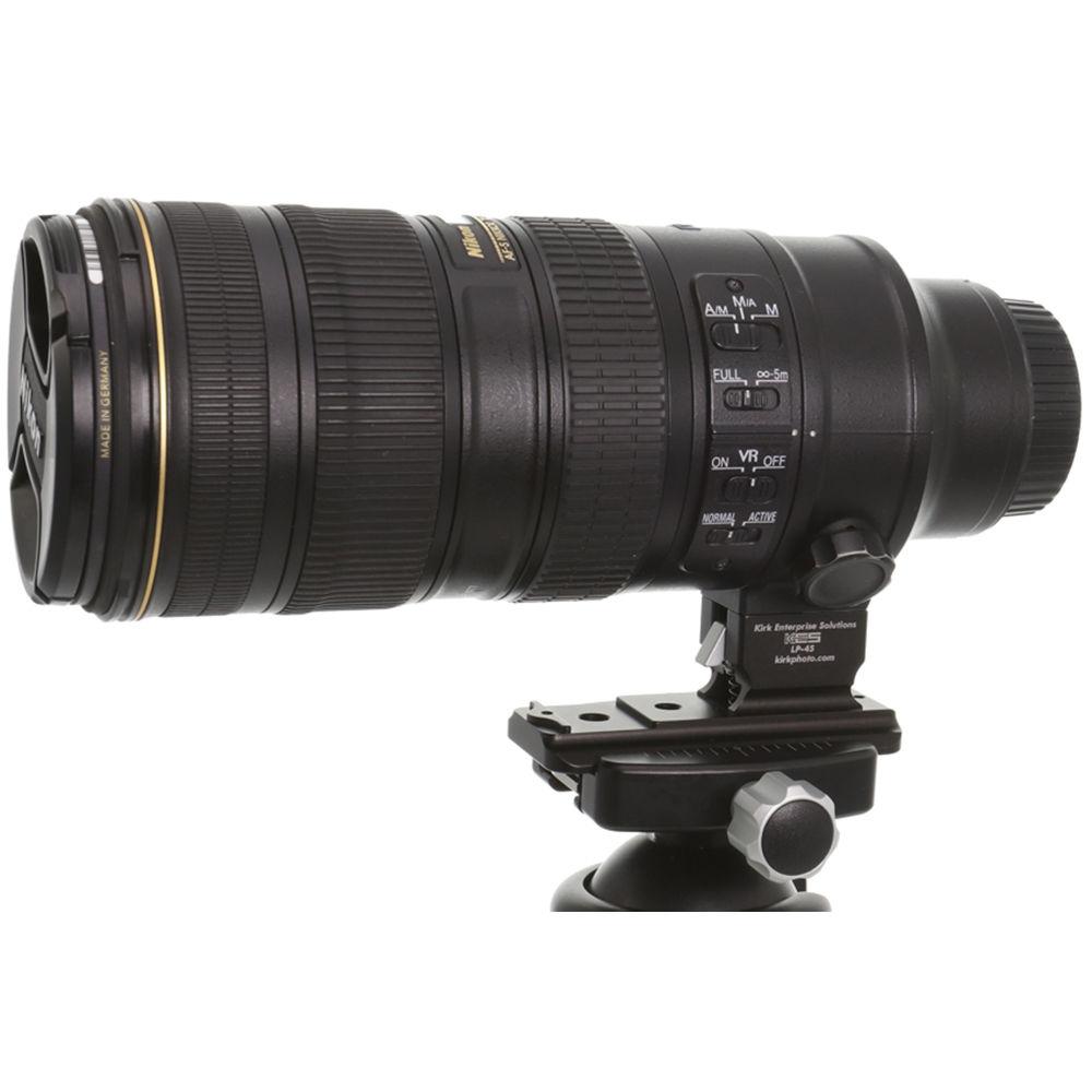 Kirk LP-45 Lens Plate for Nikon 70-200mm f 2.8 VR & VRII AFS
