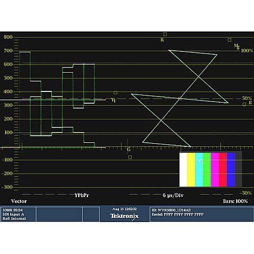 Tektronix WVR5000 Multi-Standard Multi-Format Waveform Rasterizer
