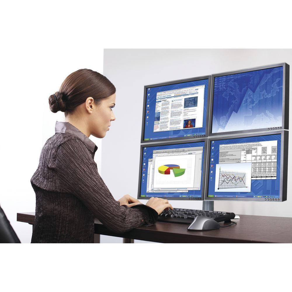 Chief KTP440B Quad Monitor Table Stand