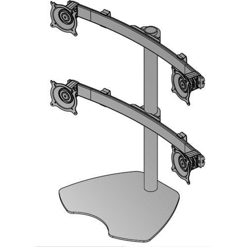 Chief KTP440B Quad Monitor Table Stand