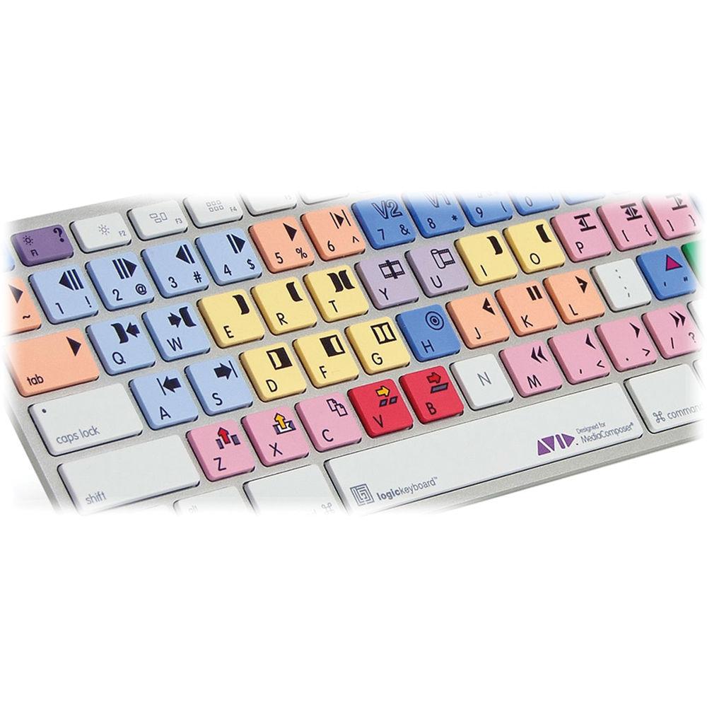 LogicKeyboard Pro Line Avid Media Composer Apple Ultra-Thin Aluminum Keyboard