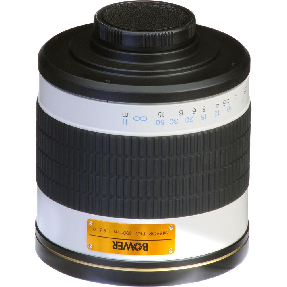 Bower 500mm f 6.3 Manual Focus Telephoto T-Mount Lens