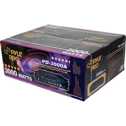 Pyle Home PD3000A 3000W AM FM Receiver with DVD MP3 USB Player
