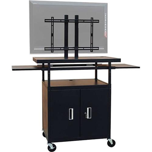 HamiltonBuhl PLCAB5434E Flat Panel AV Cart with Locking Cabinet