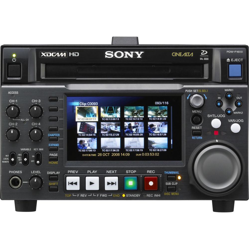 Sony PDW-F1600 XDCAM HD Player Recorder