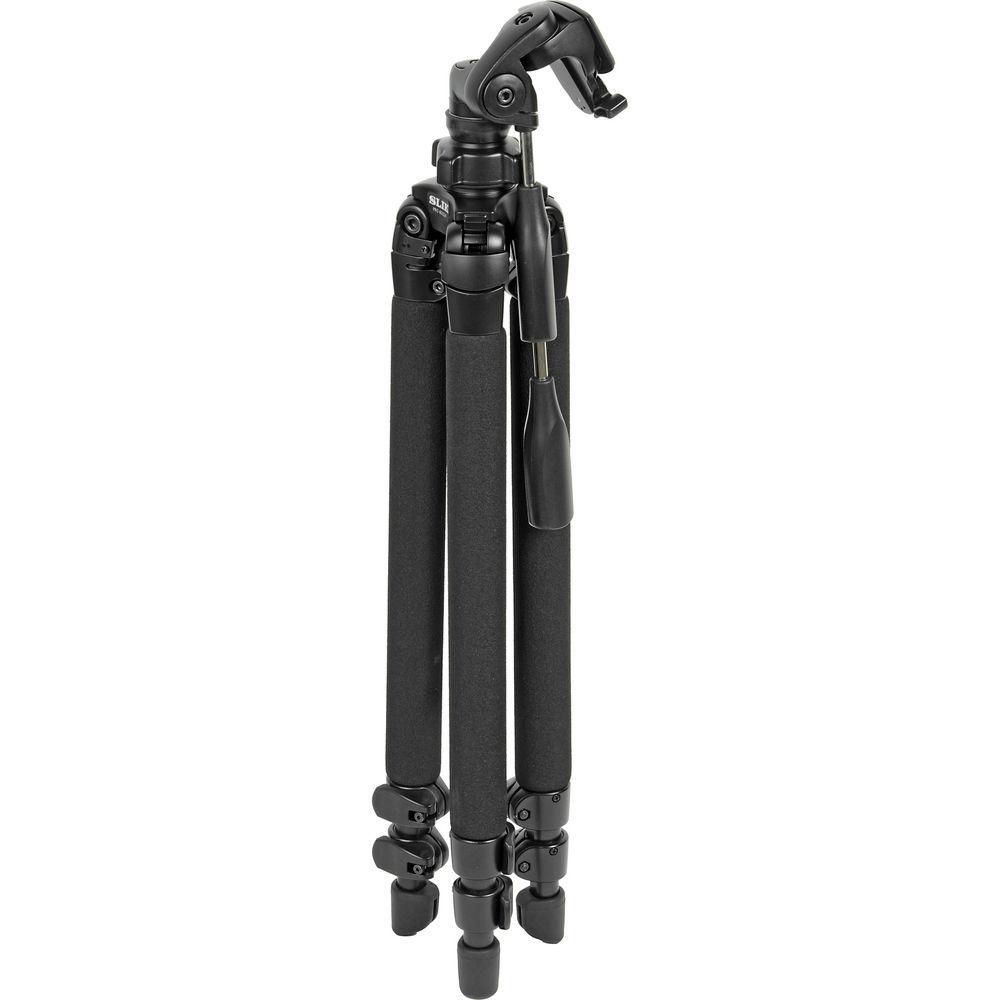 Slik Pro 400 DX Tripod with SH-705E 3-Way, Pan-and-Tilt Head