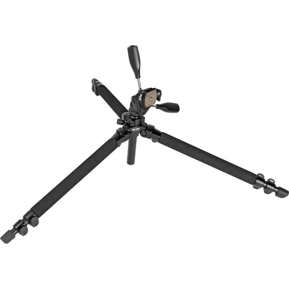 Slik Pro 400 DX Tripod with SH-705E 3-Way, Pan-and-Tilt Head