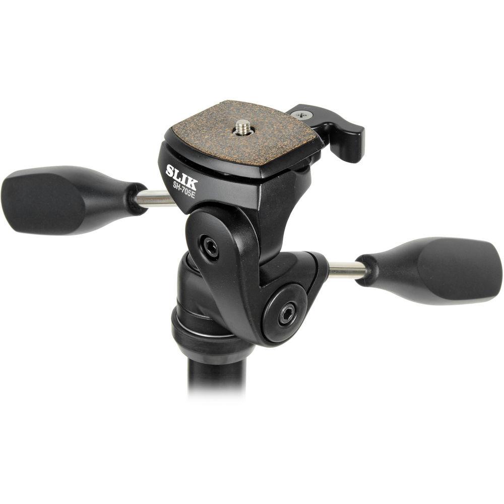 Slik Pro 400 DX Tripod with SH-705E 3-Way, Pan-and-Tilt Head