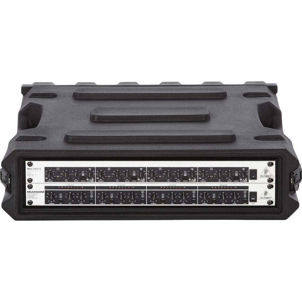 Gator Cases G-PRO-2U-19 2-Space Rotationally Molded Rack Case
