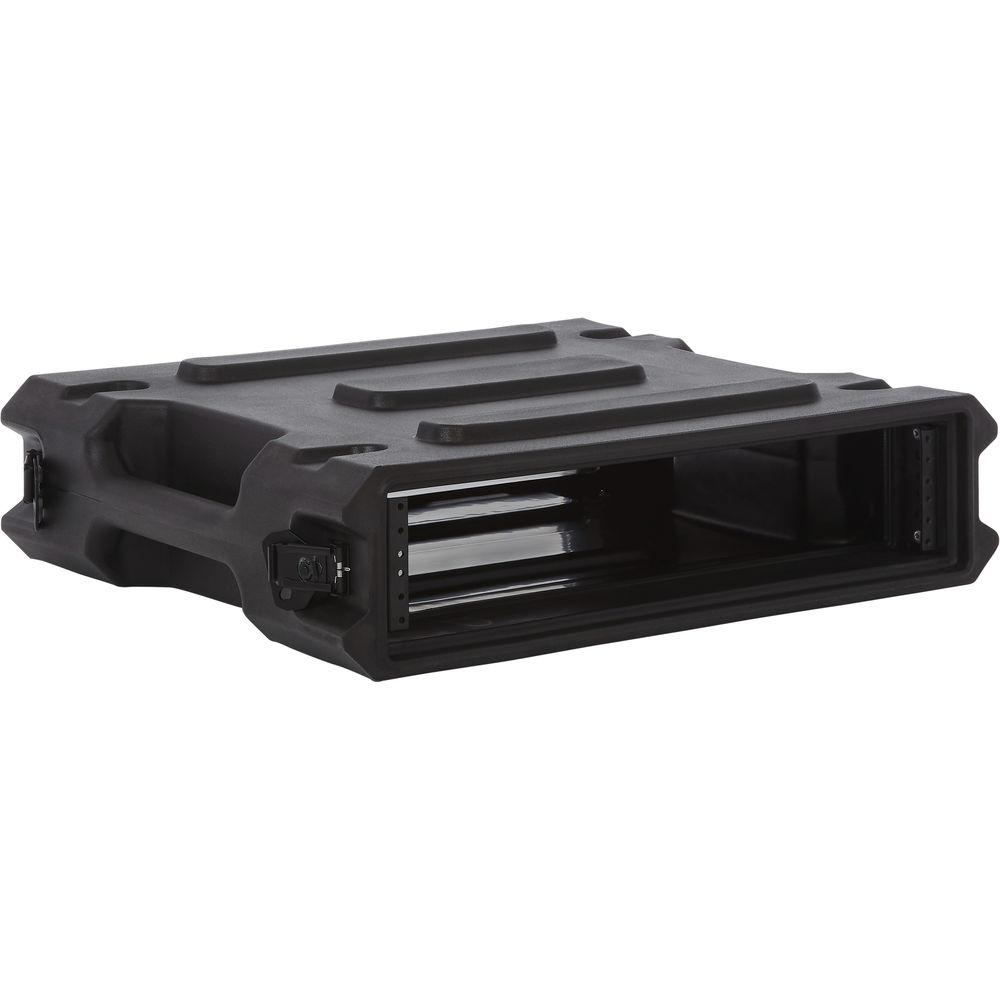 Gator Cases G-PRO-2U-19 2-Space Rotationally Molded Rack Case