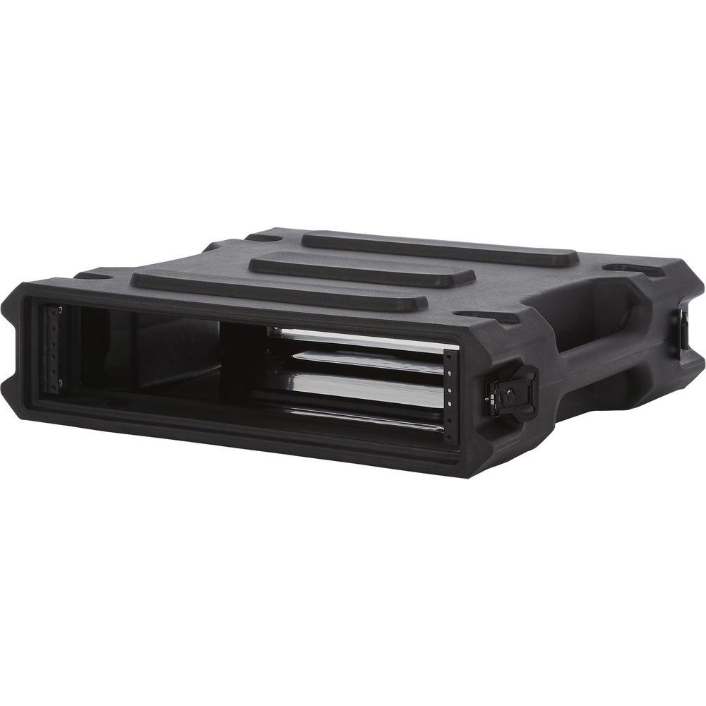 Gator Cases G-PRO-2U-19 2-Space Rotationally Molded Rack Case