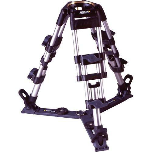 Miller Baby Aluminum 2-Stage Tripod Legs with On-Ground Spreader and Carry Case - Supports 50 lbs