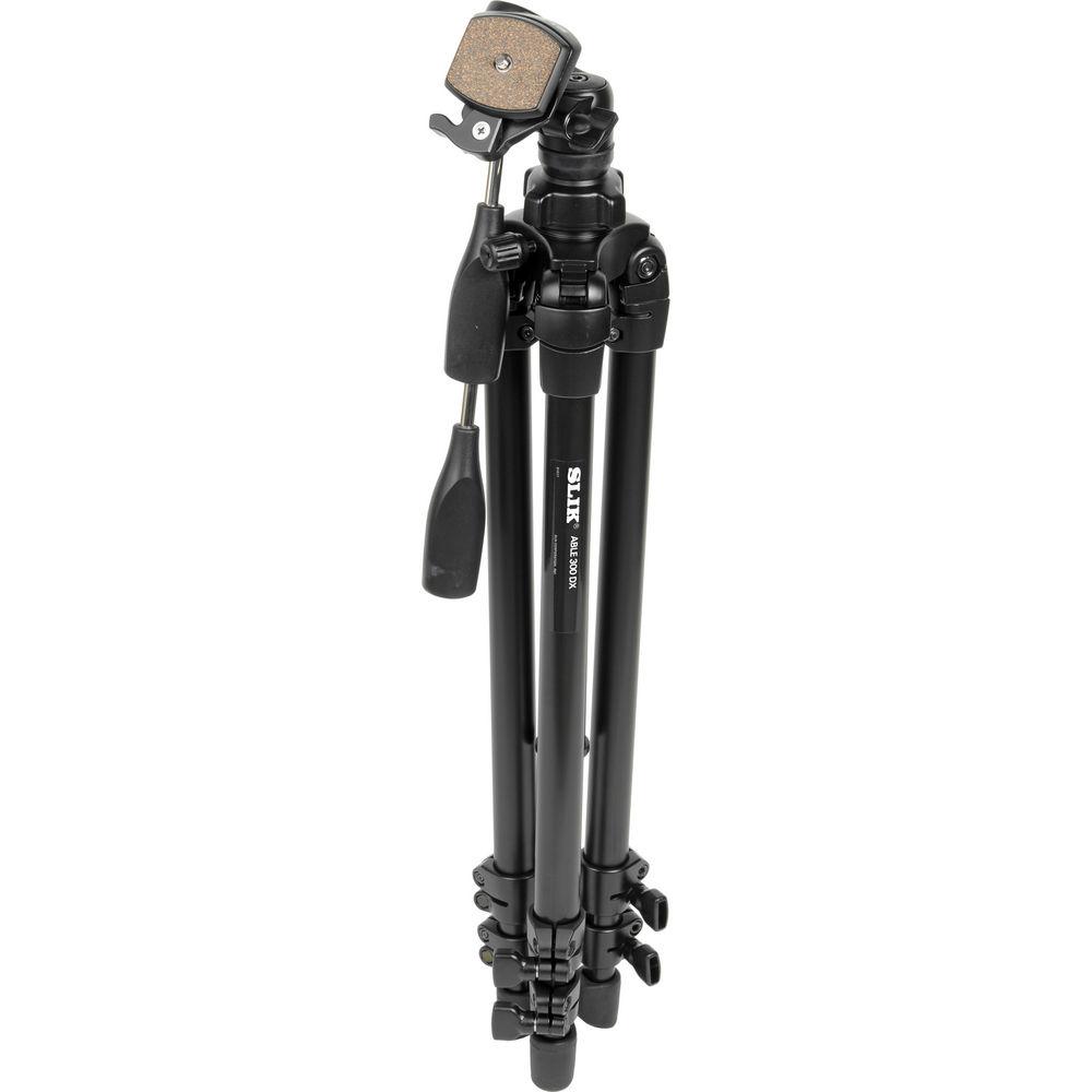 Slik Able 300 DX Tripod with 3-Way, Pan-and-Tilt Head