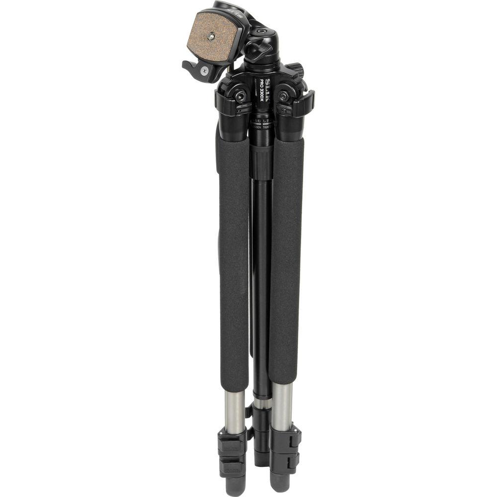 Slik Pro 330 DX Tripod with SH-705E 3-Way, Pan-and-Tilt Head
