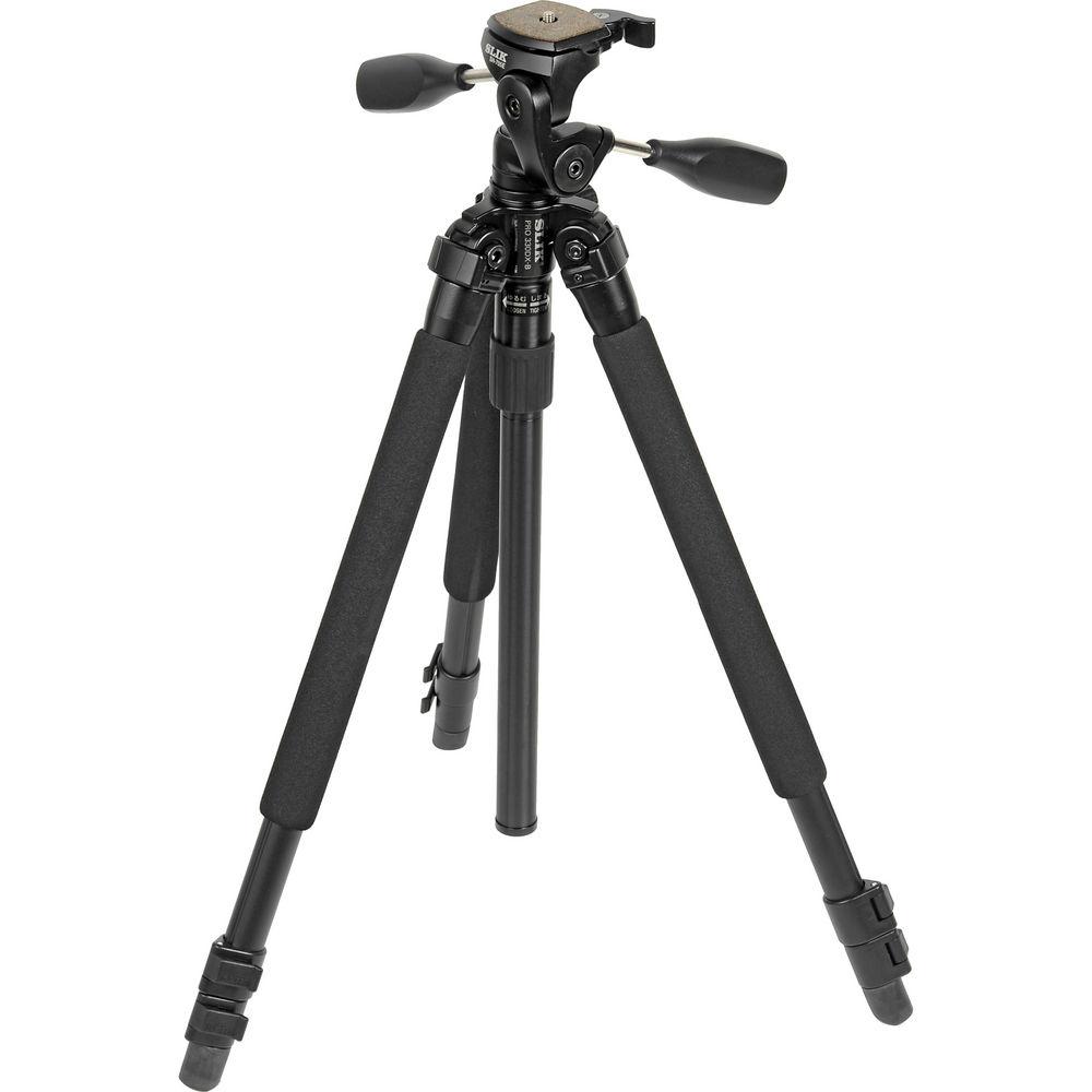 Slik Pro 330 DX Tripod with SH-705E 3-Way, Pan-and-Tilt Head