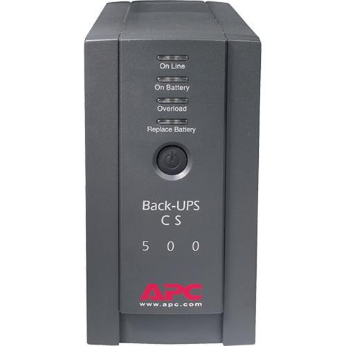 APC Back-UPS CS 500 6-Outlet Backup and Surge Protector, Black
