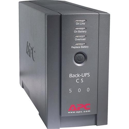 APC Back-UPS CS 500 6-Outlet Backup and Surge Protector, Black