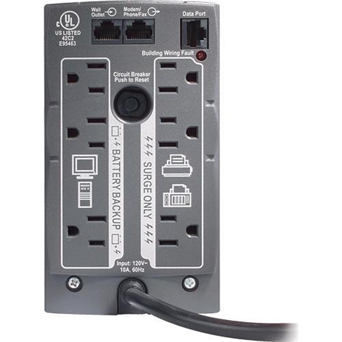 APC Back-UPS CS 500 6-Outlet Backup and Surge Protector, Black