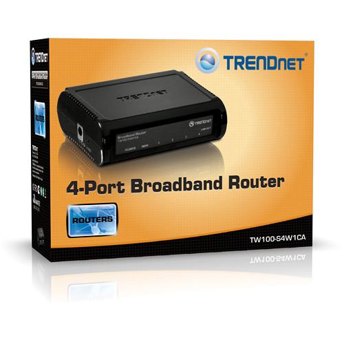 TRENDnet 4-Port Broadband Router, TRENDnet, 4-Port, Broadband, Router