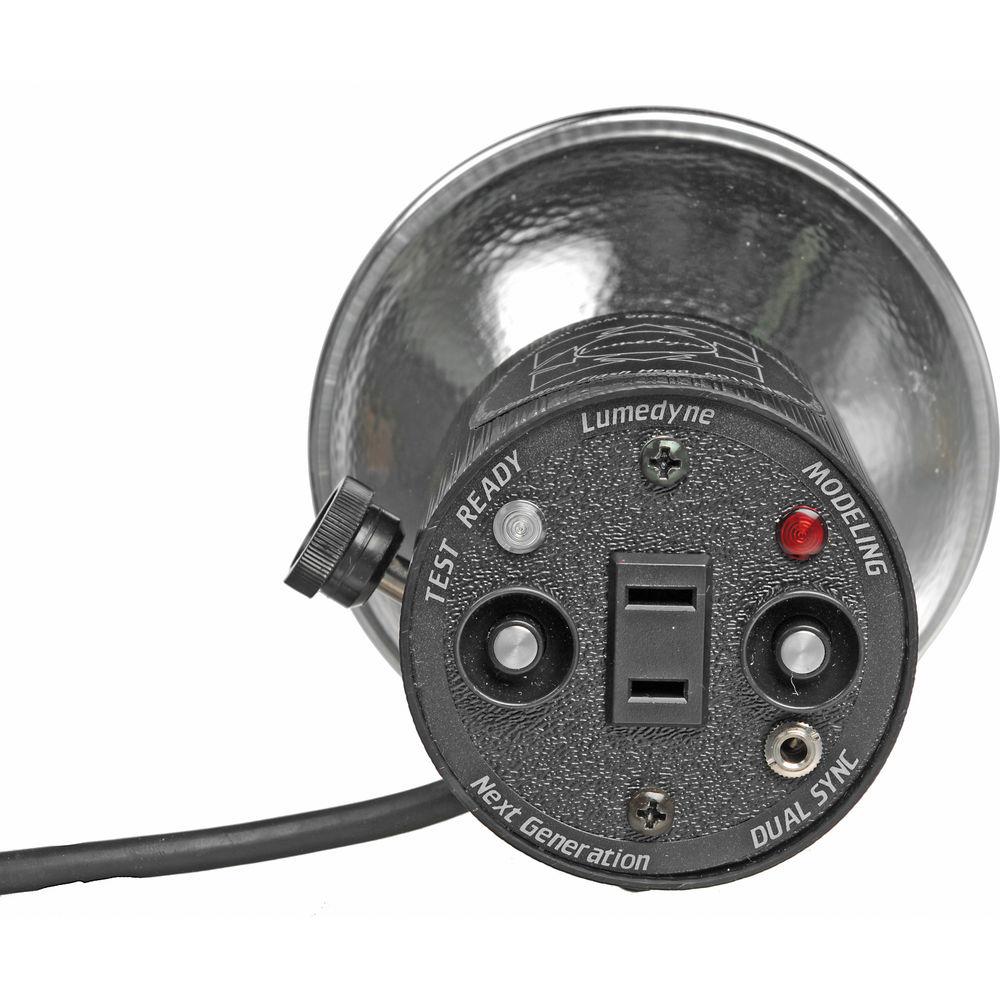 Lumedyne 2400W s Flash Head with Modeling Light - UV, Coiled Cord