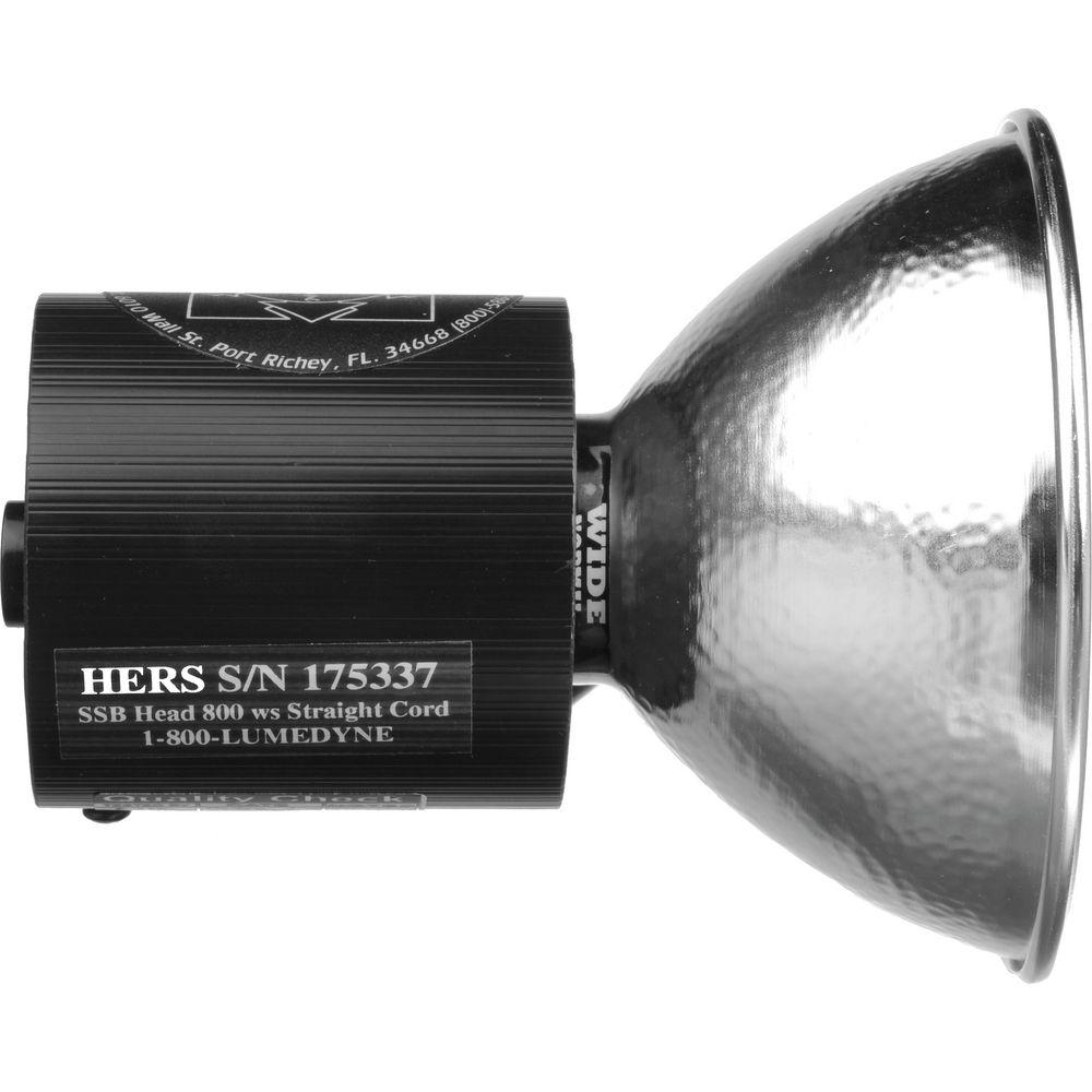 Lumedyne 800 W S Flash Head with Modeling Light - UV, Straight Cord