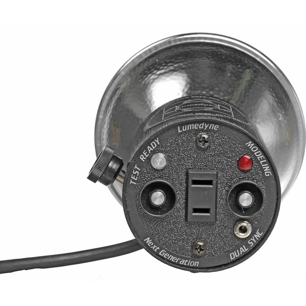 Lumedyne 800 W S Flash Head with Modeling Light - UV, Straight Cord