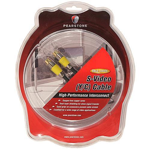 Pearstone Gold Series Premium S-Video Male to S-Video Male Video Cable - 1.5
