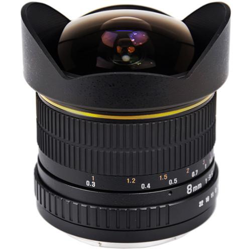 Bower SLY 358C 8mm f 3.5 Fisheye Lens for Canon APS-C EOS Cameras