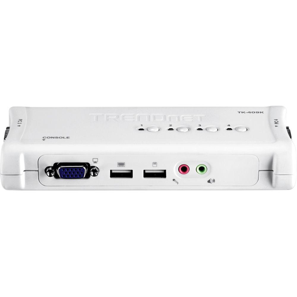 TRENDnet 4-Port USB Audio KVM Switch - VGA