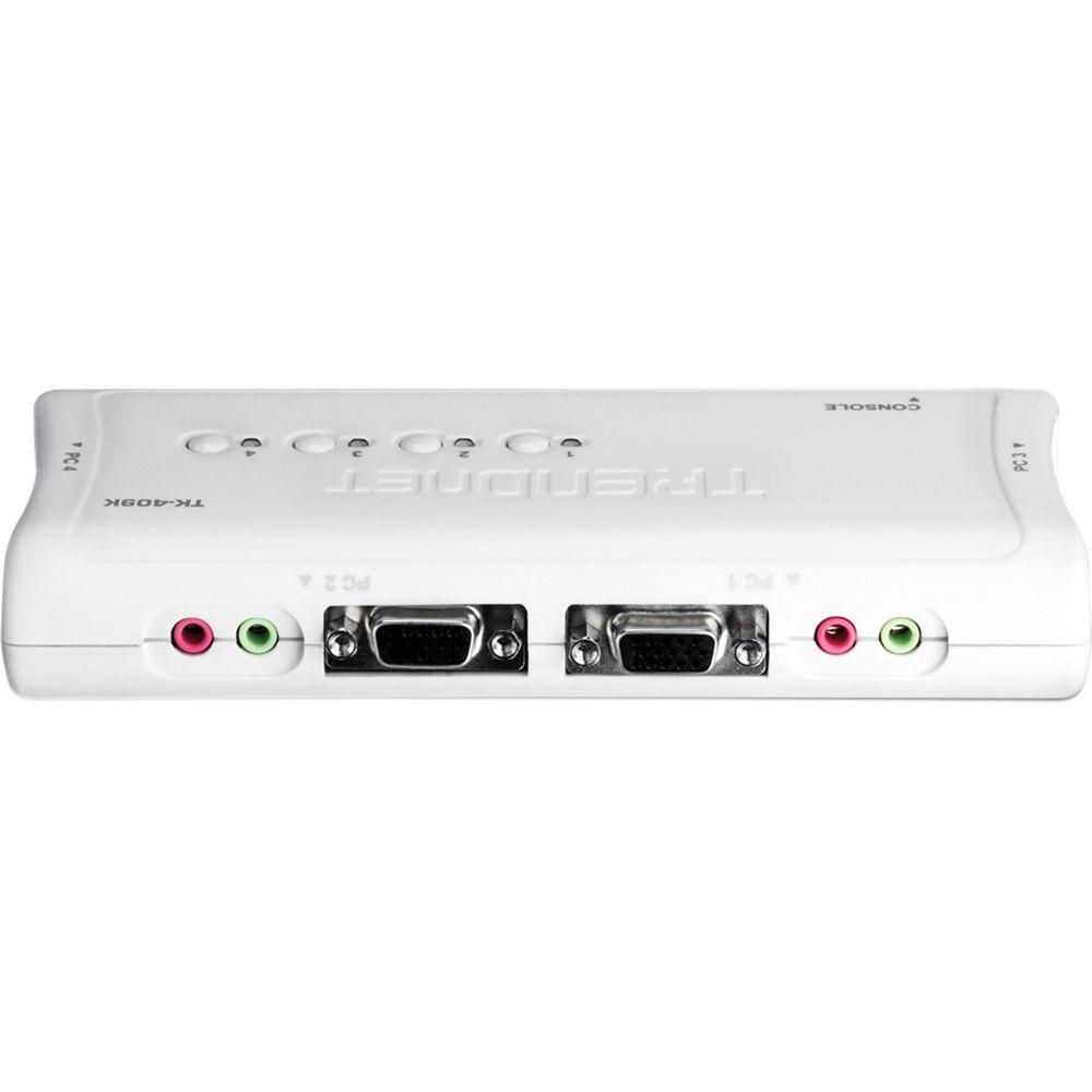 TRENDnet 4-Port USB Audio KVM Switch - VGA