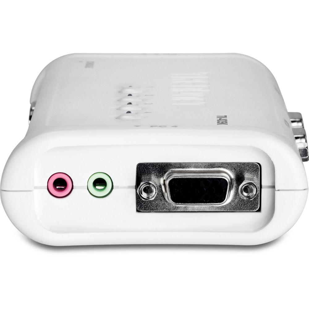 TRENDnet 4-Port USB Audio KVM Switch - VGA
