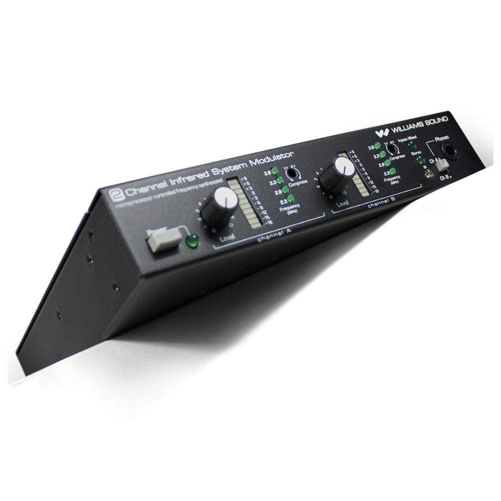 Williams Sound WIR TX925 Two-Channel Infrared Modulator and Emitter System - Includes: MOD 232 Modulator and WIR TX9 Emitter