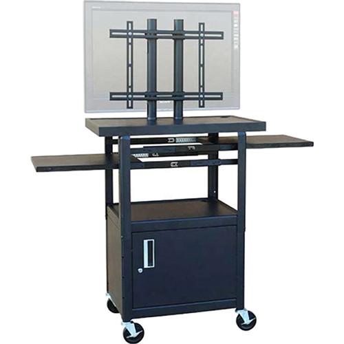 HamiltonBuhl PLCAB4226E Wide Body Flat Panel TV Cart with Locking Cabinet