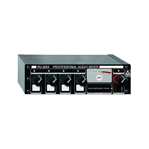 RDL RU-MX4T 4-Channel Mic Line Mixer with Output Isolation Transformer